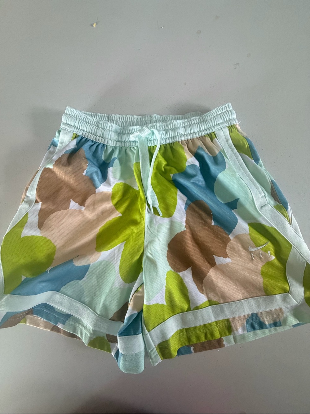 Nike Fly Crossover Women's Pastel Floral Athletic Dri-Fit Shorts